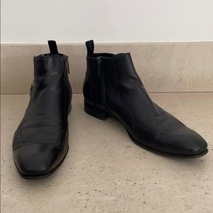 Roberto Botticelli Black Leather Ankle Boot